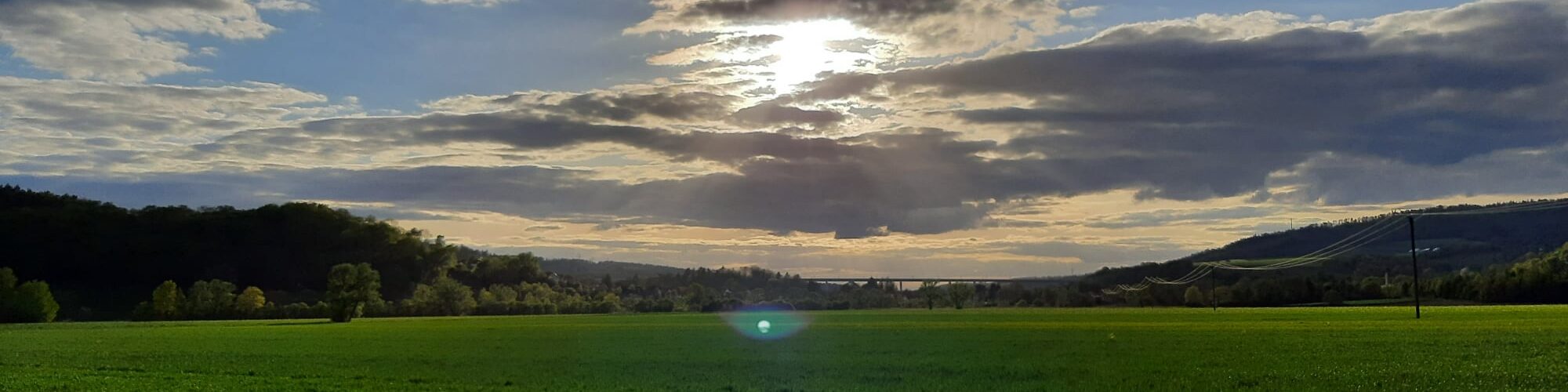 Im Fuldatal - Blick Richtung Neumorschen